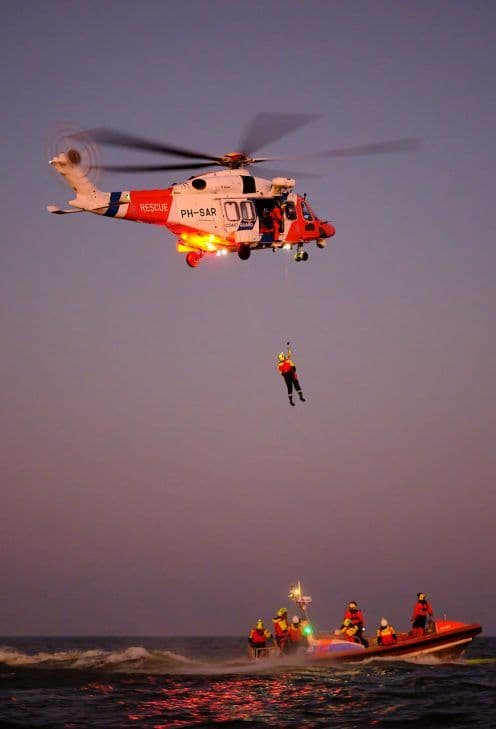 SAR-Helikopter oefening