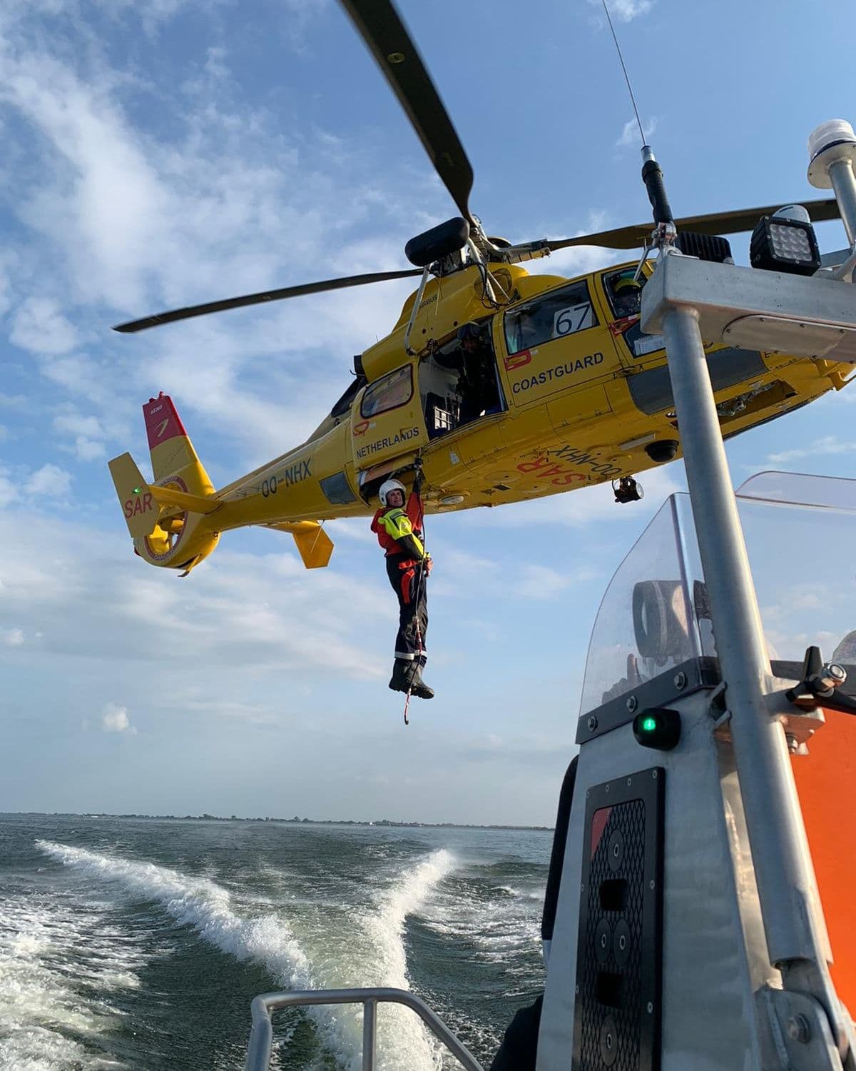 Reddingsboot op het Markermeer
