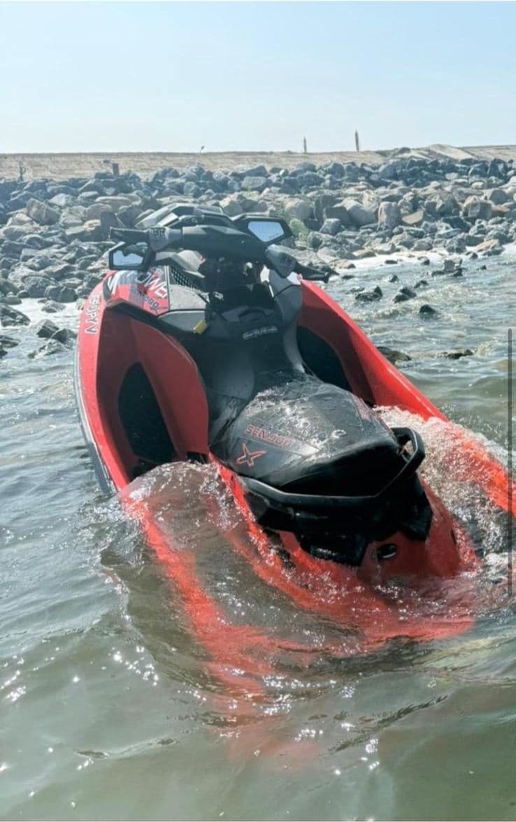 Jetski in de problemen